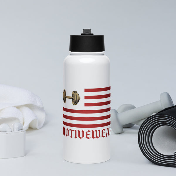 MOTIVEWEAR™ Flag Edition Water Bottle – 32oz Stainless Steel
